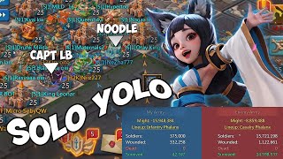 Solo Yolo Rally ft S1  Lords Mobile Indonesia [upl. by Ecnerat937]