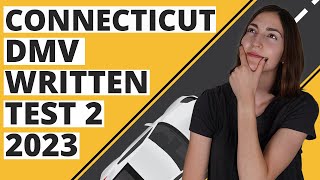 Connecticut DMV Written Test 2 2023 60 Questions with Explained Answers [upl. by Gottuard]