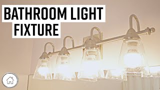 How to replace a bathroom light fixture [upl. by Ysus]