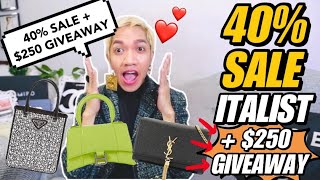 ITALISTCOM MOST AFFORDABLE PLACE TO SHOP LUXURY BAGS  YSL  PRADA  FENDI etc  plus 250 GIVEAWAY [upl. by Atirihs]