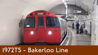 London Underground  Bakerloo Line  1972TS  Various Stations [upl. by Ereveniug]