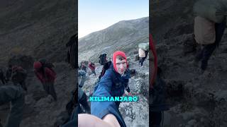 Climbing KILIMANJARO  Day 4🧗shorts climbing hiking outdoors travel trending [upl. by Ettenajna]