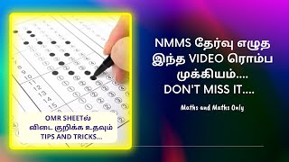 NMMS EXAMOMR SHEET ANSWER TIPS amp TRICKS NMMS EXAM CHECKLISTFull GUIDE PART2 [upl. by Ahseram]