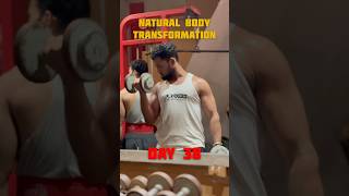 Creatine monohydrate DAY38 transformation minivlog 100daystransformation musclebuilding gym [upl. by Aynek]