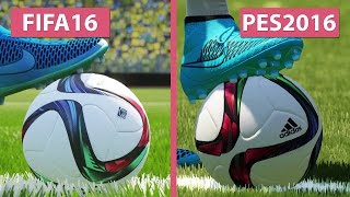 FIFA 16 vs PES  Pro Evolution Soccer 2016 Graphics Comparison PS4 FullHD60fps [upl. by Jessalin]