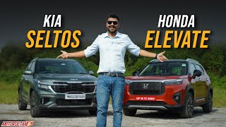 Honda Elevate vs Kia Seltos Comparison [upl. by Salohcin]