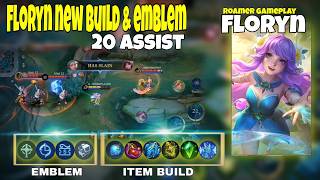 Floryn Best Build and Emblem 2024  New Emblem with Floryn  Roam Gameplay  MLBB [upl. by Akeber625]