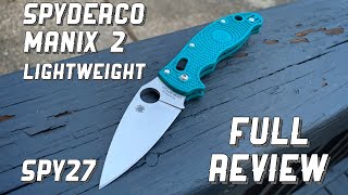 Spyderco Manix 2 Lightweight SPY27 Full Review [upl. by Ed]