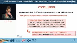 Dépistage du CHC chez les patients porteurs chroniques du VHB dans les CHG  S BARGE  CO 36 [upl. by Sualokin]