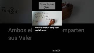 Cómo escribir la nomenclatura de óxidos básicos FeO quimicanomenclatura [upl. by Loella]