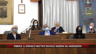 RIBERA IL SINDACO MATTEO RUVOLO AZZERA GLI ASSESSORI [upl. by Gaige]