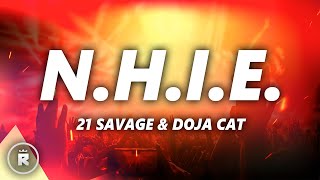 21 Savage Doja Cat  nhie Lyrics [upl. by Lapides334]