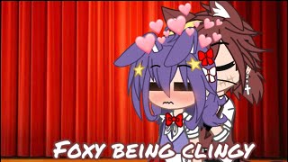 Foxy being clingy to BonnieGacha ClubFnaFFonnieMy AU [upl. by Ahsenal154]