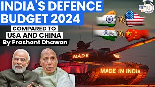 INDIAS DEFENCE BUDGET 2024  Big Disappointment  Compared to USA and China  By Prashant Dhawan [upl. by Fulvi]