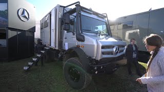 Leichteste 4x4 Wohnmobile der Welt Krug expedition GFK Unimog 4023 2022 Hellgeth Unter 75to [upl. by Htilil]