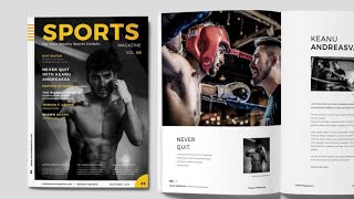 Professional Magazine Template Sports Magazine [upl. by Neleag]