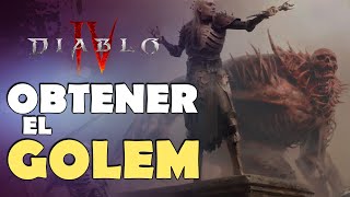 Diablo IV  Cómo Obtener el Golem del Nigromante [upl. by Milson]