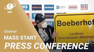 Oberhof 2023 Men Mass Start Press Conference [upl. by Jobie498]