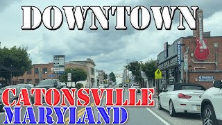 Catonsville  Maryland  4K Downtown Drive [upl. by Lacombe649]