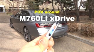 BMW M760li xDrive POV exterior and interior [upl. by Suilienroc]