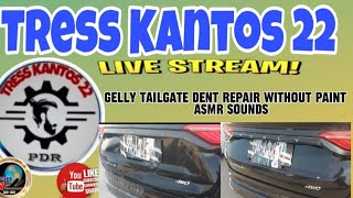 GELLY TAILGATE DENT REPAIR WITHOUT PAINT ASMR SOUNDS [upl. by Demetris]