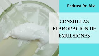 Consultas elaboración de emulsiones [upl. by Sairacaz]