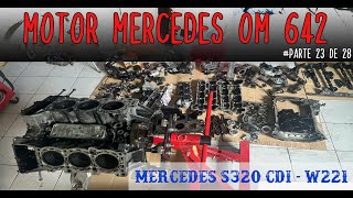 Como montar el Turbo Mercedes 320CDI V6 MOTOR OM642 PARTE 23 [upl. by Ecyle]