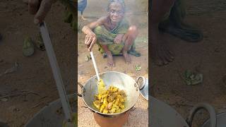 105 year old widow grandma cooking CHICKEN SPARE PARTS curry Village life [upl. by Erbes]