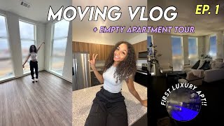 my first luxury apartment  apartment tour moving vlog  Living Alone at 20 [upl. by Akeinahs]