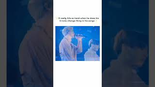 lil note change thing in his songs 💗🦋✨ btsedits jimin shorts [upl. by Menken]