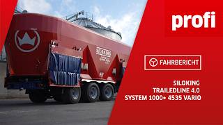 Futtermischwagen Siloking TrailedLine 40 System 1000 4535 Vario  profi Fahrbericht [upl. by Larianna]