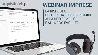 La risposta dellOperatore economico alla RdO semplice e alla RdO evoluta [upl. by Aiehtela377]