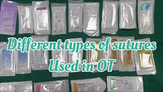 Different types of suture material used in OT……Support OT Wisdom 😇😀 [upl. by Quintana54]