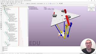 Links Joints and Hierarchy of a 3 DoF Delta Robot Parallel robot  CoppeliaSim VREP [upl. by Rooney]