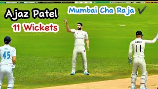 Ajaz Patel 11 Wickets Mumbai Cha Raja AdeelGaming001 [upl. by Ydderf734]