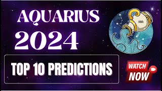 Aquarius Horoscope 2024  Top 10 Annual Yearly Forecast Predictions Aquarius 2024 [upl. by Messing]