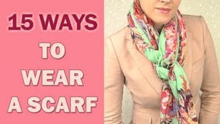 How to wear a scarf around your neck in 15 different ways [upl. by Sire]