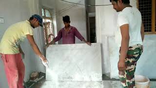 How to Marble flooring install [upl. by Ellened]