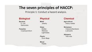 What is HACCP and what are the seven HACCP principles HACCP Explained │ Food Safety [upl. by Aenat]