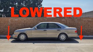 I LOWERED My Mercedes Benz w210 on Vogtland Springs [upl. by Acihsay971]