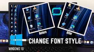 Windows 10 How To Change Font Style Default System Font [upl. by Dilly]