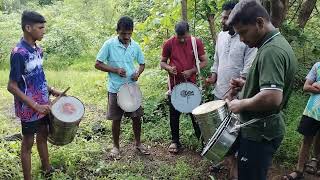 कोकणातील पारंपरिक वाद्य ढोल ताशा वादक संगमेश्वर 😍 रत्नागिरी [upl. by Ynafit]