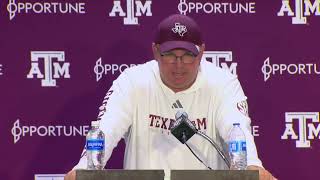 Mike Elko discusses Texas AampMs win over Bowling Green [upl. by Namzed324]