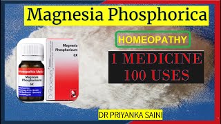 Magnesia Phosphoricum– Homeopathic medicine 1 MED 100 USESpainful menses drpriyankashomeopathy [upl. by Wolliw]