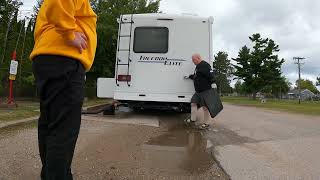 Emptying RV Septic Tank at Upper Peninsula State Fair Grounds Escanaba Michigan 6 Sept 2024 NGH2 [upl. by Addison]