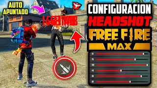 ✅SENSIBILIDAD FREE FIRE MAX CON SEGUIMIENTO A LA CABEZACONFIGURACIÓN PARA DAR HEADSHOT FREE FIRE😱 [upl. by Ballinger]