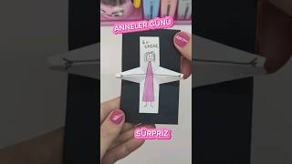 Anneler günü kartı DIY mother day gift annelergünü annelergünühediyesi hediye mothersday [upl. by Sinnal]