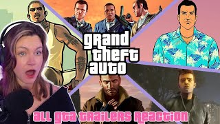 Grand Theft Auto All Trailers Reaction  20002021  GTA 3 VC AD SA LSC VCS IV V [upl. by Glavin]