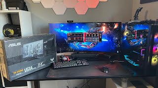 ASUS TUF Gaming VG246H1A amp BONTEC Monitor arm [upl. by Yrallih]