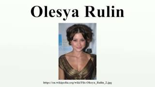 Olesya Rulin [upl. by Davidson]